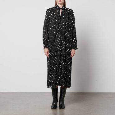 Samsøe Samsøe Dorothea Polka-Dot Print Chiffon Dress - M