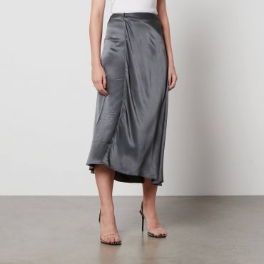 Samsøe Samsøe Viktoria Satin Midi Skirt - M