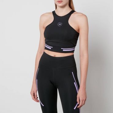 Adidas by Stella McCartney TruePace Stretch-Jersey Crop Top - L