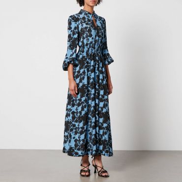Baum Und Pferdgarten Amber Floral-Print Georgette Midi Dress - EU 38/UK 10