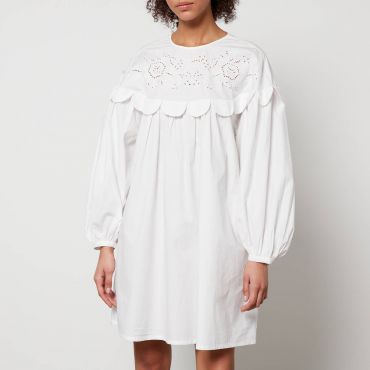 Stella Nova Broderie Anglaise Cotton-Poplin Mini Dress - DK 34/UK 8