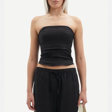 Samsøe Samsøe Saelynn Linen Bandeau Top - M