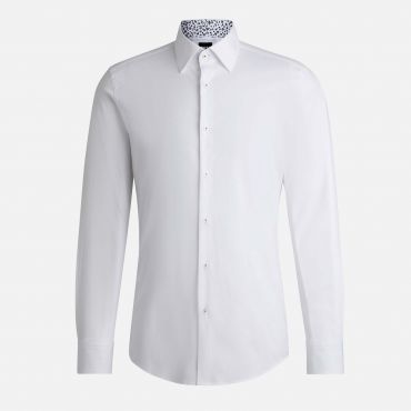 BOSS Black Hank-Kent Cotton-Blend Shirt - 4XL