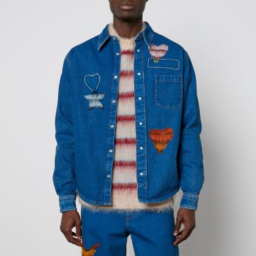 Marni Mohair Patch Denim Jacket - IT 46/S