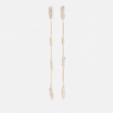 Cult Gaia Amun Gold-Tone Pearl Drop Earrings
