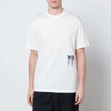 Y-3 GFX Logo-Print Cotton-Jersey T-Shirt - M