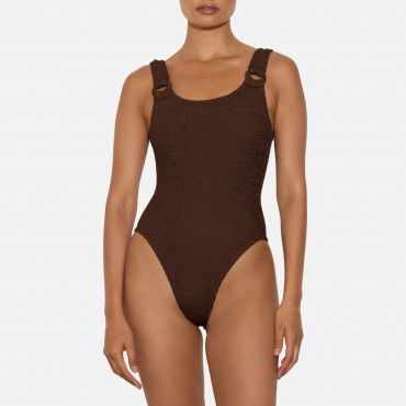 Hunza G Domino Seersucker Swimsuit