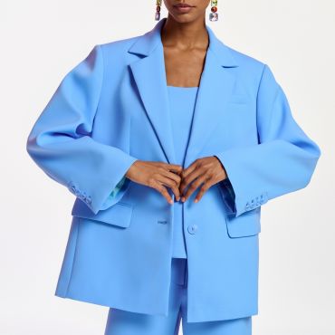 Essentiel Antwerp Fact Woven Oversized Blazer - S