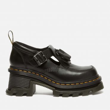 Dr. Martens Women's Corran Leather Heeled Mary-Jane Shoes - UK 7