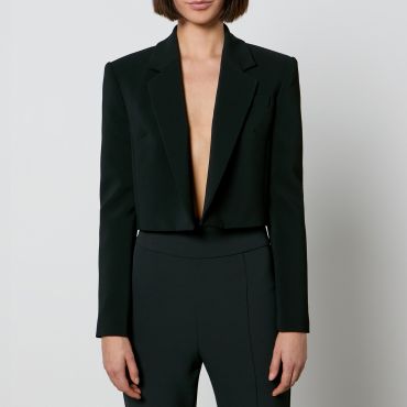 Pinko Eliana Spencer Cropped Crepe Blazer - M