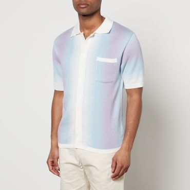 Percival Ombré Cotton-Jacquard Shirt - XL