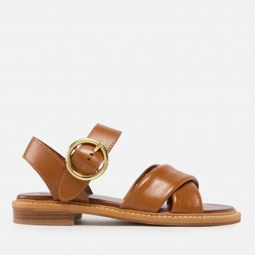 See By Chloé Women's Lyna Leather Flat Sandals - 3