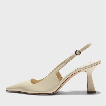 Aeyde Women's Fernanda Leather Slingback Heels - UK 6