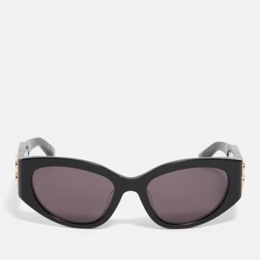 Balenciaga Bossy Oval-Frame Acetate Sunglasses