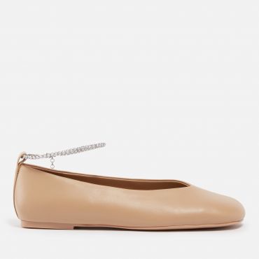 Stine Goya Women's Reelo Embellished Leather Ballet Flats - UK 4