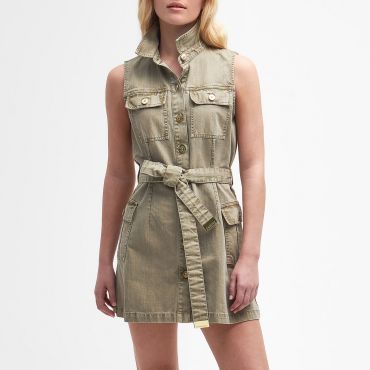Barbour International Tamsin Denim Mini Dress - UK 16