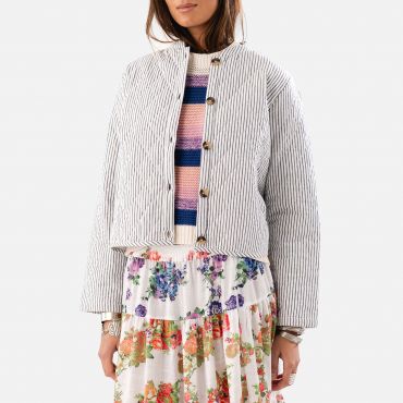 Lollys Laundry Emilia Quilted Cotton Jacket - L