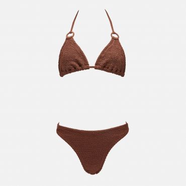 Hunza G Eva Crinkle™ Seersucker Bikini