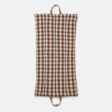 Ferm Living Bothy Check Folding Mat - Cinnamon/Green