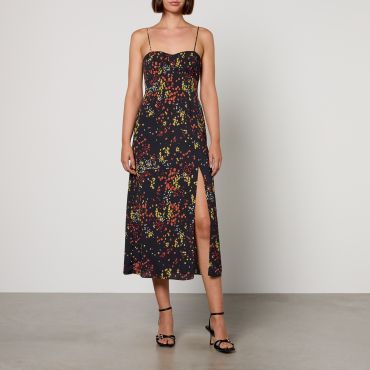 MAX&Co. Gina Floral-Print Chiffon Dress - UK 12