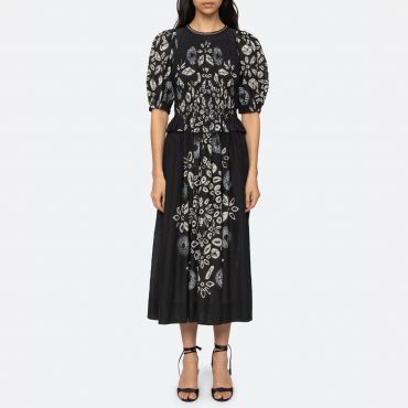 Sea New York Thea Printed Cotton-Blend Gauze Dress - US 6/ UK 10