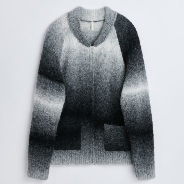 Sunflower Brushed-Knit Ombré Cardigan - S