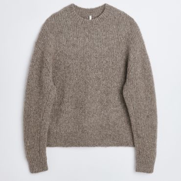 Sunflower Yak Rib-Knit Jumper - L