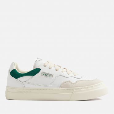 Stepney Workers Club Men's Pearl Leather Trainers - UK 8