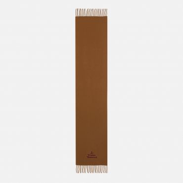Vivienne Westwood Logo-Embroidered Wool Orb Scarf