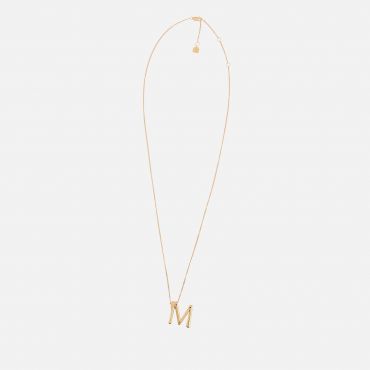 Astrid & Miyu Initial Pavé 18K Gold-Plated Necklace