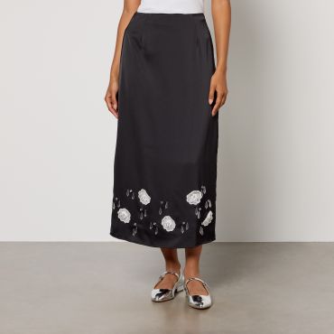 Sister Jane Desert Hearts Satin Midi Skirt - S/UK 8