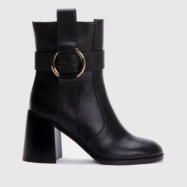 See By Chloé Women's Leather Heeled Boots - 5