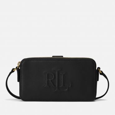 Lauren Ralph Lauren Medium Strap Leather Wallet On Chain