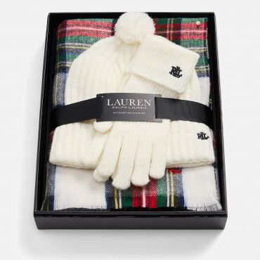Lauren Ralph Lauren Three-Piece Knitted Gift Set