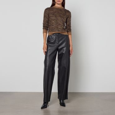 Max Mara Studio Abadan Zebra Wool-Blend Jumper - L