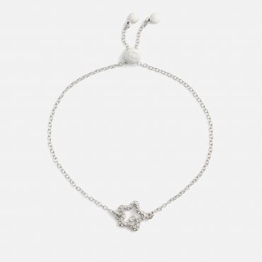Coach Signature Pavé Silver-Tone Bracelet