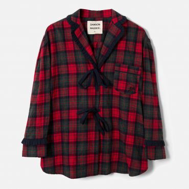 Damson Madder Antonella Cotton-Flannel Pyjamas - UK 6