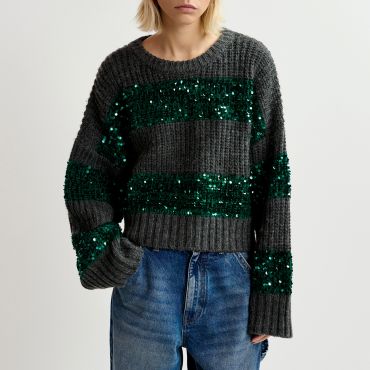 Essentiel Antwerp Group Sequin Knit Pullover  - XL