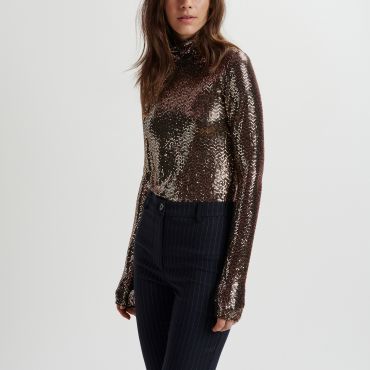 Essentiel Antwerp Geaker Stretch-Jersey Turtle Neck Top - 0 / XS