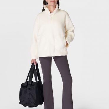 Sweaty Betty Plush Textured Half Zip Fleece - M