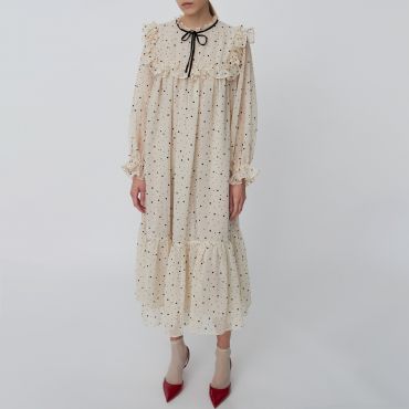 Stella Nova Flounce Chiffon Midi Dress