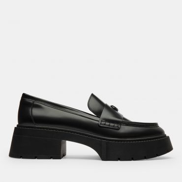 Coach Women's Leah Leather Platform Loafers - UK 6