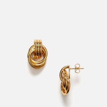Anni Lu Triplet 18k Gold-Plated Earrings