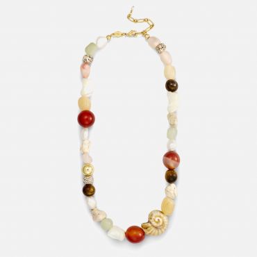 Anni Lu Seaside Beaded 18k Gold-Plated Necklace