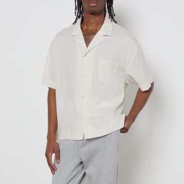 Calvin Klein Linen-Blend Sleep Shirt - L