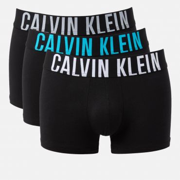 Calvin Klein 3-Pack Intense Cotton-Blend Jersey Trunks - S