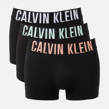 Calvin Klein 3-Pack Intense Power Cotton-Blend Jersey Trunks - S