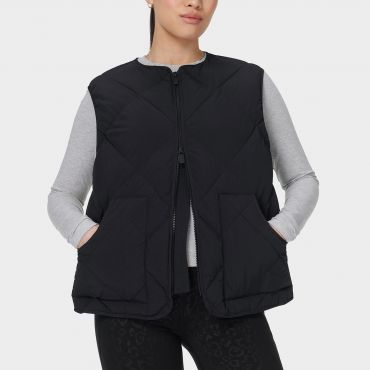 Sweaty Betty On The Move Diamond-Quilted Shell Gilet - M
