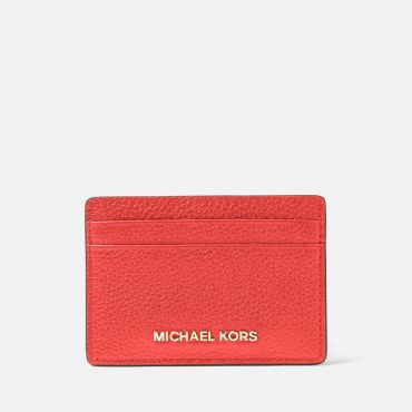 MICHAEL Michael Kors Jet Set Pebble-Grain Leather Cardholder