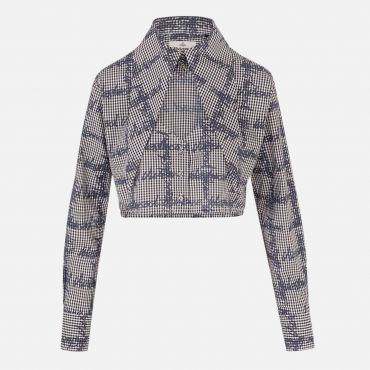 Vivienne Westwood Cut Off Heart Cotton-Poplin Shirt - EU 42/UK 14